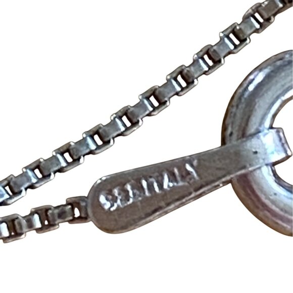 Sterling Silver Inspirational Pendant Necklace With Heart & Cross Design - Picture 4 of 10